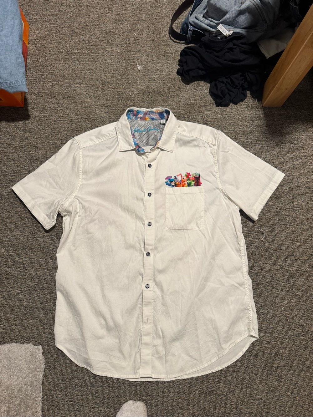 Robert Graham Tiki Bar Themed Button Down Size XL